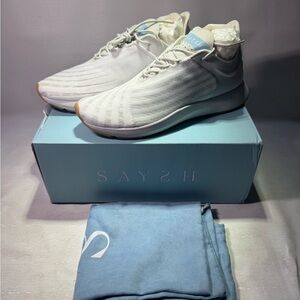 Saysh One White and Blue Sneakers Women’s 8